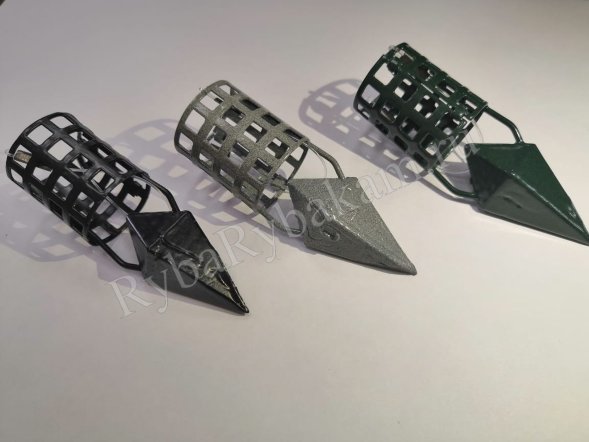 Кормушка Vikfish сербская пуля D25, 30 гр. леска, водоросли