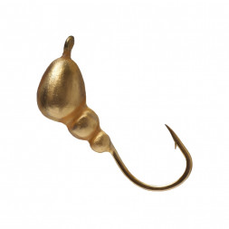 Мормышка вольфрамовая Lumicom Муравей с ушком Ф3 золото, цена за 1 шт.
