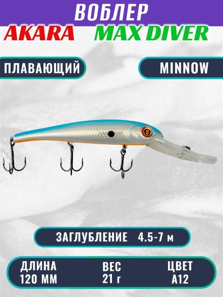 Воблер Akara Max Diver 120F 21г MD-120-A12
