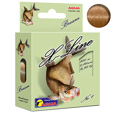 Леска AQUA X-Line Bream 0.30мм 100м